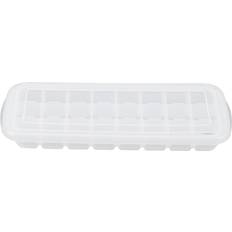 White Ice Cube Trays Cosy@home 24-Grid Small Silicone with PP Lid Ice Cube Tray