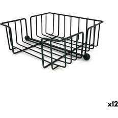 Napkin Holder My Bar Black Metal 19 x 19 x 7.5 cm 12 Units Napkin Holder