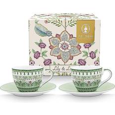 PiP Studio Kökstillbehör PiP Studio Lily Lotus 120 ml 2-pack Grön Espressokopp