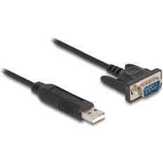 Kablar DeLock USB 2.0 USB Serielkabel 50cm Sort