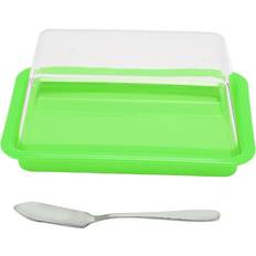 Plastic Butter Dishes Cosy@home Quadrate Plastic Storage Box with Transparent Lid Butter Dish