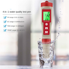 Jojomino 4-In-1 Digital PH Meter PH TDS EC Temp