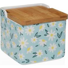 Ceramic Salt Bowls Versa Daisy Ceramic Shaker 12.2 x 11.5 x 12.2 cm Salt Bowl