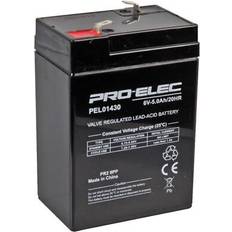 Pro Elec 5Ah 6V AGM Lead Acid Battery