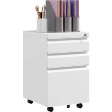 White Storage Cabinets Vinsetto Filing With Lock And Hanging Bar Letter A4 Legal Storage Cabinet