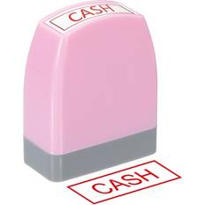 Pink Envelopes & Mailing Supplies Uxcell Pre Inked Cash Notice Stamp Pink