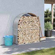 Firewood Baskets vidaXL Log Holder Light Grey 120x45x140 cm