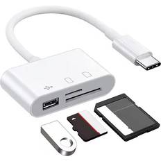 Branded USB C SD Card Reader Micro SD To Type C OTG Adapter