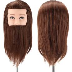 Training Heads Temu 14 Inch Male Hair Mannequin Head Brown