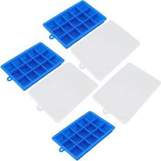 Blåa Isformar Cosy@home 3pcs Silicone Cubes Mould Dishwasher Ice Cube Tray