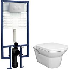 P-Trap Toilets Balterley Spirit Round Wall Hung Toilet Pan 400mm