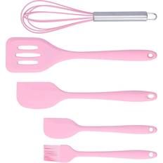 Pink Spatulas Cosy@home Cooking Set Silicone Baking Scraper Pink Spatula