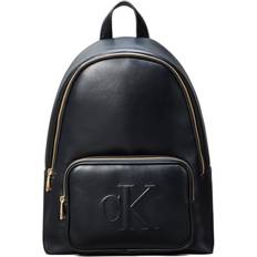 Calvin Klein Bags Calvin Klein Sandi Slim Backpack Universal Embossed Monogram Logo - Black