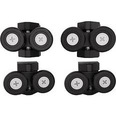 Showers Nes Home Shower Door Wheels 23mm Black Twin