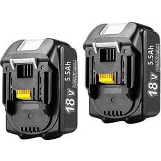 2pack 18v 5.0ah Bl1860b Replacement For Makita 18v Bl1860b Bl1850b Bl1860 Bl1830b Bl1830 Bl1840b Bl1840 Bl1835 Bl1845 Bl1850