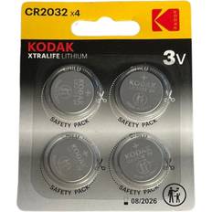 CR2032 DL2032 Lithium Coin Cell Pack 4