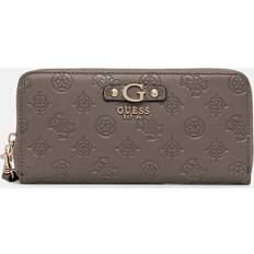 Guess Elegante Damen Geldbörse Kontrastdetails Logo - Marrone