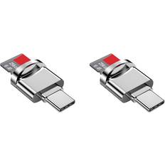 Tlily Micro-SD Card Reader Adapter USB Type C To Micro-SD TF