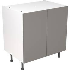 Flatpack Slab Base Cabinet 800mm - Super Gloss Dust Grey