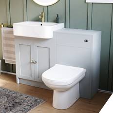 Nes Home Matte Grey 1100mm Traditional Vanity Basin