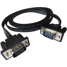 VGA Lead Flat Cable M-M 2m Pack