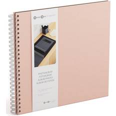 Adlibris Scrapbooking Adlibris Fotoalbum Dusty Pink Vita Blad 35x31.5cm