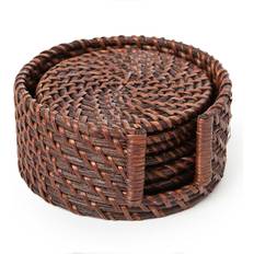 Lexington Glasunderlägg Lexington Rattan Coaster Set Set of 6 Glasunderlägg