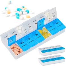 Medical Aids Relaxdays Weekly Pill Box 7 Day Set