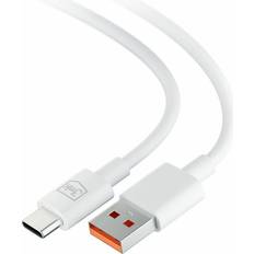 3mk Hyper USB-C Till USB-A Kabel 1.2m Vit