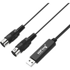 USB IN-OUT MIDI Cable 5 Pin Line Converter