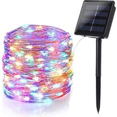 Zeuxo Solar Christmas Outdoor Fairy Lights 24M String Light
