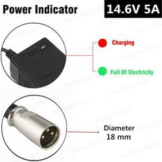 HCSC 14.6V 5A LiFePO4 Battery Charger