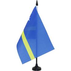 Garden & Outdoor Environment AZ-Flag Curaao Table Flag 5'' x 8'' Black Plastic Stick Base
