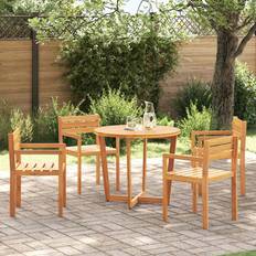 Garden & Outdoor Furniture vidaXL Chairs 4 pcs 50x53x80 cm Solid Wood Acacia Garden Dining Chair
