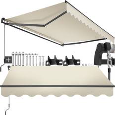 Garden & Outdoor Environment tectake Retractable Awning Ornella 250 x 200 cm Beige
