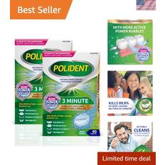 Daily Denture Care 180 Polident Antibacterial Tablets