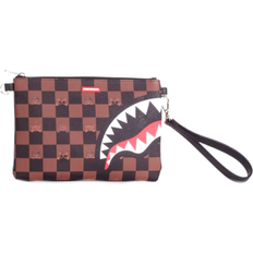Sprayground Clutch tasker Sprayground Front Logo Pouch Bag - Brown