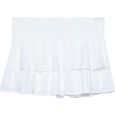 Stradivarius Flowing Skort With Ruffles - White