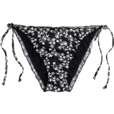 H&M Tie Tanga Bikini Bottoms - Black/White Floral