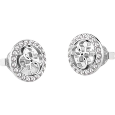 Guess Life In 4G Earrings - Silver/Transparent