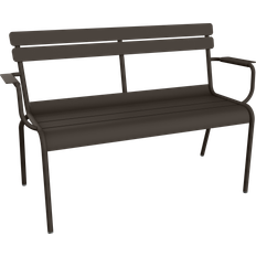 Aluminium - Blåa Trädgårdsbänkar Fermob Luxembourg Soffa Med Armstöd 131x55.5x86 cm Tonka Trädgårdsbänk
