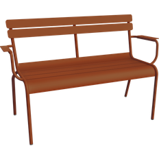 Orange Garden Benches Fermob Banc avec Dossier Luxembourg Orange Aluminium Garden Bench