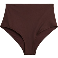H&M High Waist Bikini Bottoms - Dark Brown