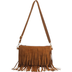Shein 1pc Solid Color Vintage Style Leisure Small Crossbody Bag For Girls With Tassel Detail, Suitable For 14-16 Year Old Girls, Students, School, Daily Outdoor Activities To Carry Some Daily Necessities