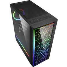 MEG-BAR Gaming PC - Ryzen 5 5600G 6x 4.4GHz - 32GB RAM - 1TB M.2 SSD - SHARKOON RGB case with tempered glass - Wi-Fi