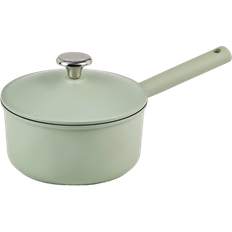 Green Other Sauce Pans Dunelm Cast Aluminium Saucepan 20cm With Lid Green with lid 2.8 L 20 cm