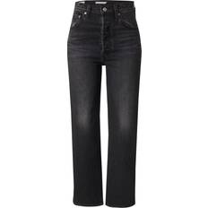 Levi's Jeans Ribcage Straight Ankle Cotton Denim - Black