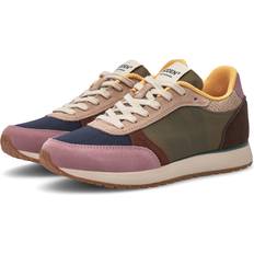 Woden Ronja Læder Sneakers Sko - Dark Algae Multi