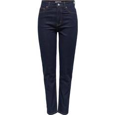 Only Hög Midja Rak Passform Jeans