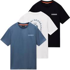 Napapijri T-shirts Napapijri Dati Short Sleeve 100% Cotton Black T-Shirt